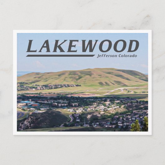 LAKEWOOD COLORADO POSTKARTE (Vorderseite)