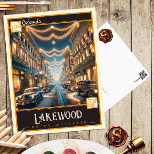 Lakewood, Colorado   Vintage Postkarte