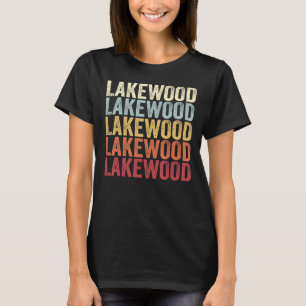 Lakewood New York Lakewood NY Retro Vintager Text T-Shirt