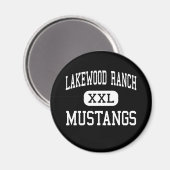 Lakewood Ranch - Mustangs - Hoch - Brasilien Magnet (Vorderseite/Rückseite)