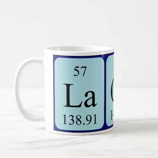 Lakey Periodenname Tasse (Links)