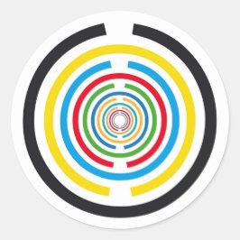 Lakhovsky Vitalscheibe, MWO Tesla Antenne, skalar Runder Aufkleber