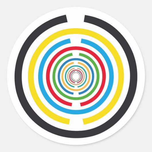 Lakhovsky Vitalscheibe, MWO Tesla Antenne, skalar Runder Aufkleber (Vorderseite)