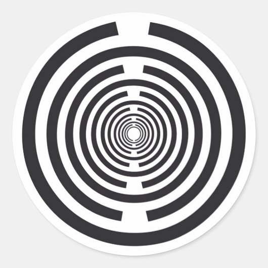 Lakhovsky Vitalscheibe, MWO Tesla Antenne, skalar Runder Aufkleber (Vorderseite)