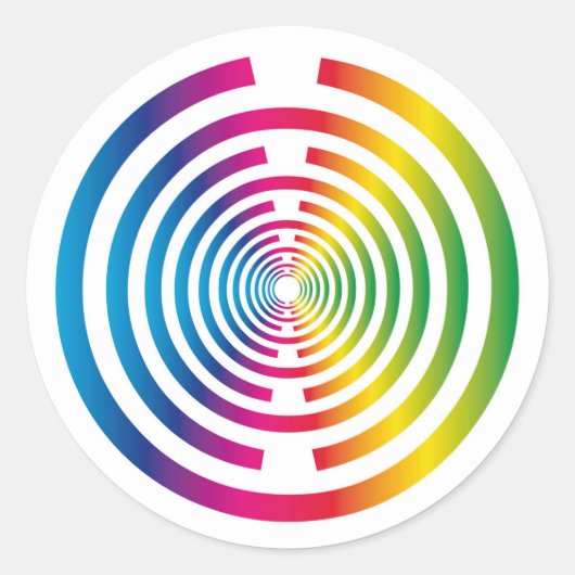 Lakhovsky Vitalscheibe, MWO Tesla Antenne, skalar Runder Aufkleber (Vorderseite)