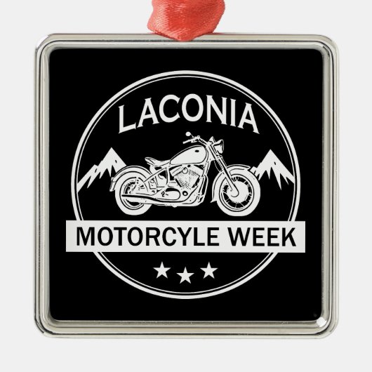 Lakonia Motorrad Week Ornament Aus Metall (Vorne)