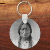 Lakota Amerikanische Ureinwohner Chief Sitting Bul Schlüsselanhänger (Vorderseite)