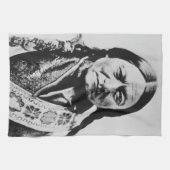 Lakota Chefübergabe: Sich auf Bull Fort Buford set Geschirrtuch (Horizontal)