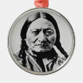 Lakota Chefübergabe: Sich auf Bull Fort Buford set Ornament Aus Metall (Vorne)