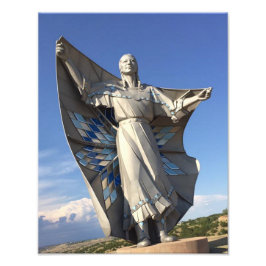 Lakota Frau mit Star Shawl Giant Statue Fotodruck