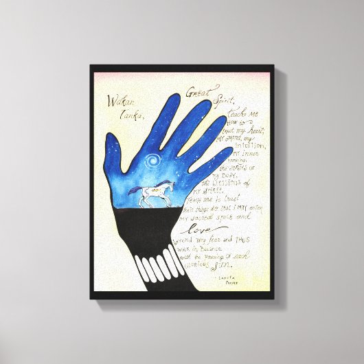 "Lakota Gebet" Leinwanddruck (Vorderseite)