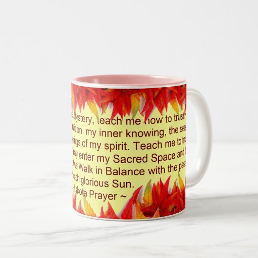 lakota Gebets-Tassen Zweifarbige Tasse (VorderseiteRechts)