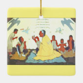 Lakota Geschichtenerzählerverzierung Keramikornament (Rückseite)