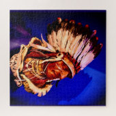 "Lakota-Häuptling" Original-Kunstpuzzle Puzzle (Horizontal)