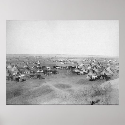 Lakota "Indian Camp" Fotografie Poster (Vorne)