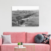 Lakota Indian Camp im Weißen Tal Leinwanddruck (Insitu (Wohnzimmer))