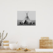 Lakota Indian Tipi Print Poster (Küche)