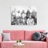 Lakota indische Häuptlinge, die General Miles zu E Leinwanddruck (Insitu (Wohnzimmer))