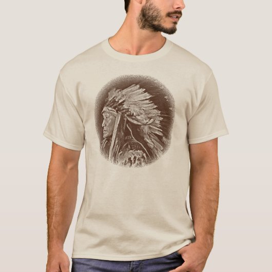 Lakota indischer Leiter T-Shirt (Vorderseite)