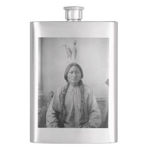 Lakota Leader sitzt Bull Native Amerikanische Urei Flachmann