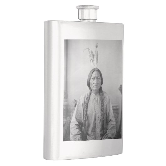 Lakota Leader sitzt Bull Native Amerikanische Urei Flachmann (Rechts)