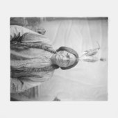 Lakota Leader sitzt Bull Native Amerikanische Urei Fleecedecke (Vorderseite (Horizontal))