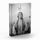 Lakota Leader sitzt Bull Native Amerikanische Urei Fotoblock (Links)
