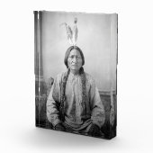 Lakota Leader sitzt Bull Native Amerikanische Urei Fotoblock (Rechts)