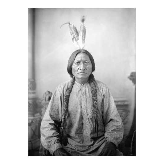 Lakota Leader sitzt Bull Native Amerikanische Urei Fotodruck (Vorne)