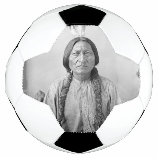 Lakota Leader sitzt Bull Native Amerikanische Urei Fußball (Vorderseite)