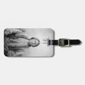 Lakota Leader sitzt Bull Native Amerikanische Urei Gepäckanhänger (Vorderseite horizontal)