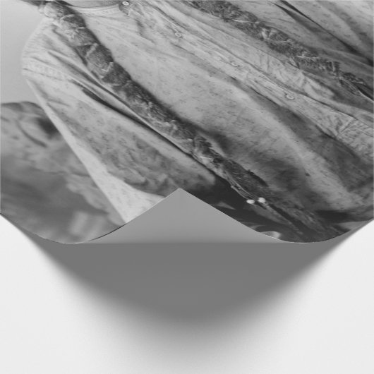 Lakota Leader sitzt Bull Native Amerikanische Urei Geschenkpapier (Ecke)