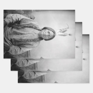 Lakota Leader sitzt Bull Native Amerikanische Urei Geschenkpapier Set