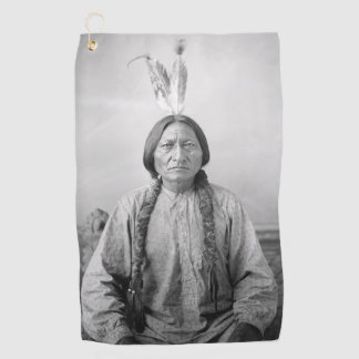 Lakota Leader sitzt Bull Native Amerikanische Urei Golfhandtuch