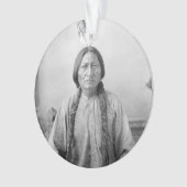 Lakota Leader sitzt Bull Native Amerikanische Urei Ornament (Vorderseite)