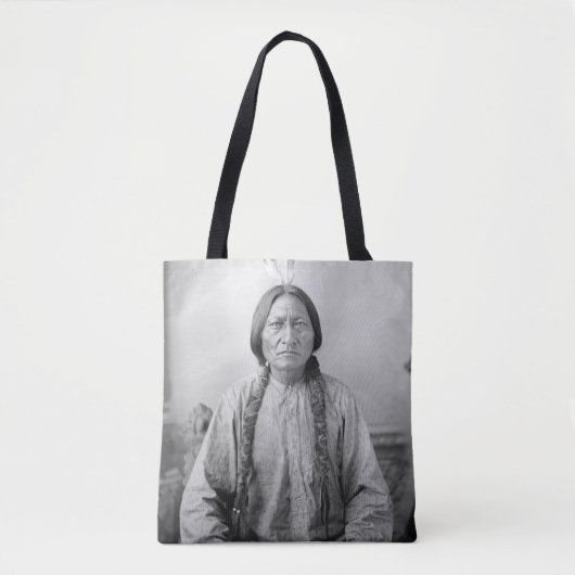 Lakota Leader sitzt Bull Native Amerikanische Urei Tasche (Vorderseite)