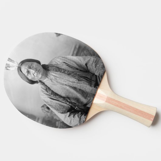 Lakota Leader sitzt Bull Native Amerikanische Urei Tischtennis Schläger (Seitenansicht)