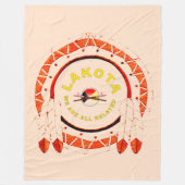 LAKOTA NATIONS-FLEECE-DECKE FLEECEDECKE (Vorderseite)