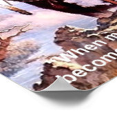 Lakota Native American Nature Proverb Poster (Ecke)