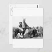 Lakota Sioux: 1891 Postkarte (Vorne/Hinten)