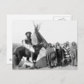 Lakota Sioux: 1891 Postkarte (Vorne/Hinten)