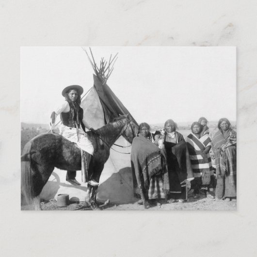 Lakota Sioux: 1891 Postkarte (Vorderseite)