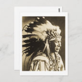 Lakota Sioux Chief White Swan Postkarte (Vorne/Hinten)