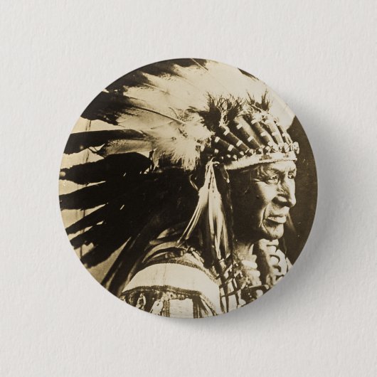 Lakota Sioux weißer hauptsächlichschwan Button (Vorderseite)