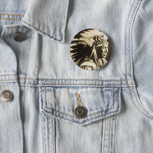 Lakota Sioux weißer hauptsächlichschwan Button (Beispiel)