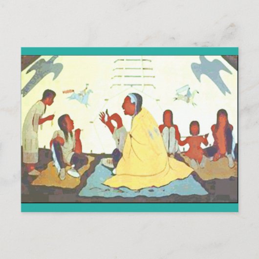 Lakota Storyteller Postkarte (Vorderseite)