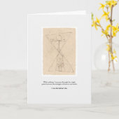 Lakota Symbol mit Ankh Card Karte (Gelbe Blume)