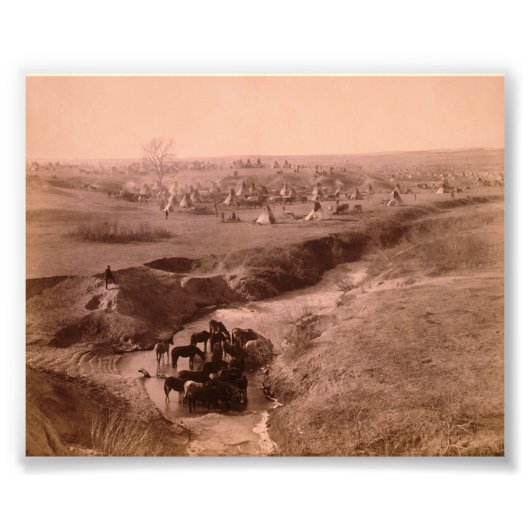 Lakota Tipi Camp Foto Erweiterung (Vorne)