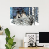 LAKOTA WINTER print Poster (Heimbüro)