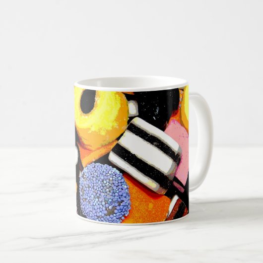 Lakritze Allsorts Kaffeetasse (VorderseiteRechts)